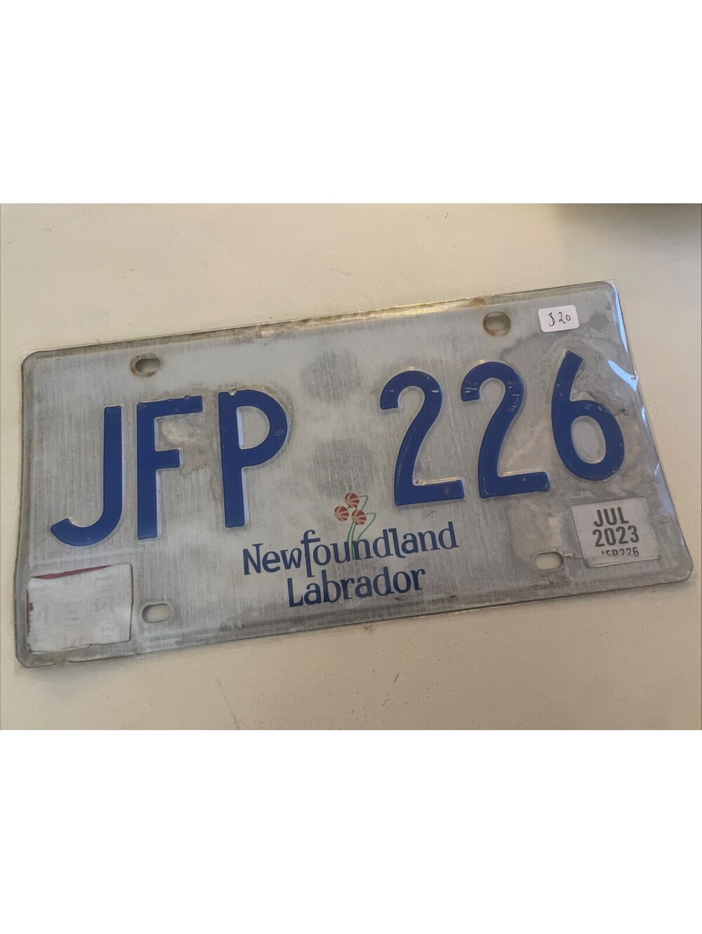 Newfoundland License Plate (Expired) Labrador JFP 226 2023